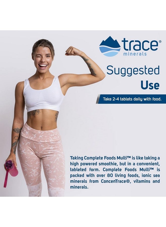 Trace Minerals | Complete Foods Multi | Multi-Vitamin Supports Energy, Overall Health, Digestion, Packed with 80+ Living Foods | All Natural, Gluten Free | 240 Tablets - Image 2