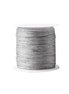 218 Yards/656 Feet Metallic Cord 2 Spool Metallic Thread Silver Jewelry Thread Silver Craft String Tinsel String Craft Making Cord(0.5Mm) - pzsku/Z469DE9A59AFE5AD551FAZ/45/_/1720072847/1e203fcf-2a42-4965-93f2-3441bebde6b7