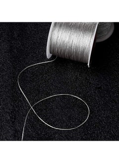 218 Yards/656 Feet Metallic Cord 2 Spool Metallic Thread Silver Jewelry Thread Silver Craft String Tinsel String Craft Making Cord(0.5Mm) - pzsku/Z469DE9A59AFE5AD551FAZ/45/_/1720072852/8bf44430-3e57-48e7-ac81-101a4700eaf3