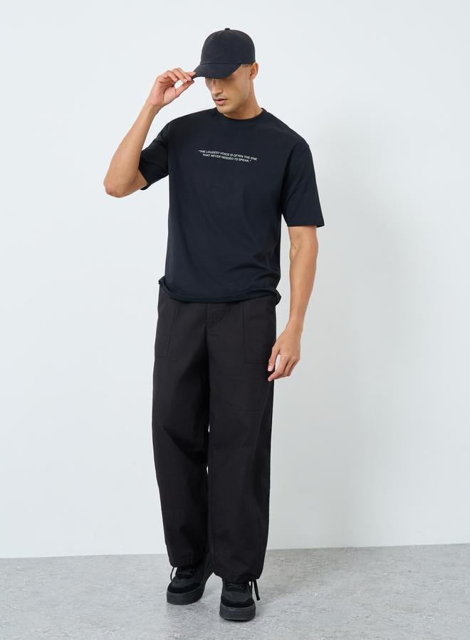 ستايلي تيشيرت واسع بطبعة جرافيك - Image 2