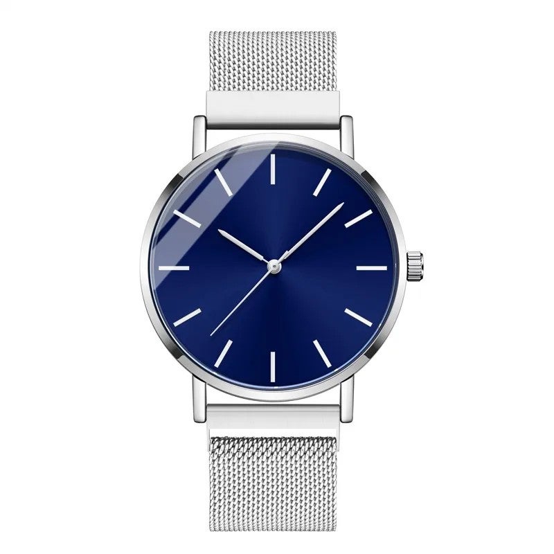 Y&D High Quality Minimalism Thin Men and Women Watch Stainless Steel Magnetic Mesh Strap Quartz Watch Gift Men Wristwatch No logo - Image 2