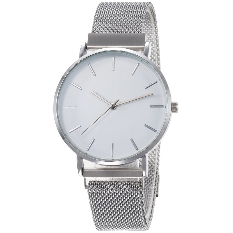 Y&D High Quality Minimalism Thin Men and Women Watch Stainless Steel Magnetic Mesh Strap Quartz Watch Gift Men Wristwatch No logo - Image 1