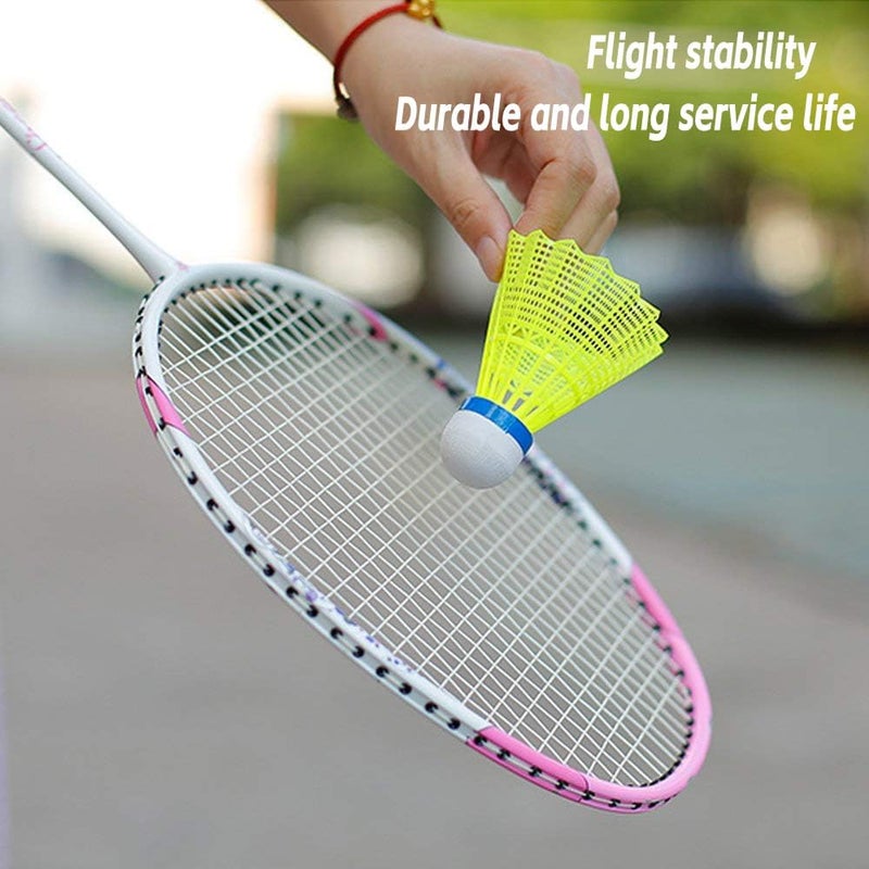 ZHENAN Goose Feather Badminton Shuttlecocks,12 Pack Nylon Feather Badminton Birdies-Hight Speed Training Birdie Ball for Indoor and Outdoor Matches,Highly Stable & Durable Shuttle Balls - Image 4