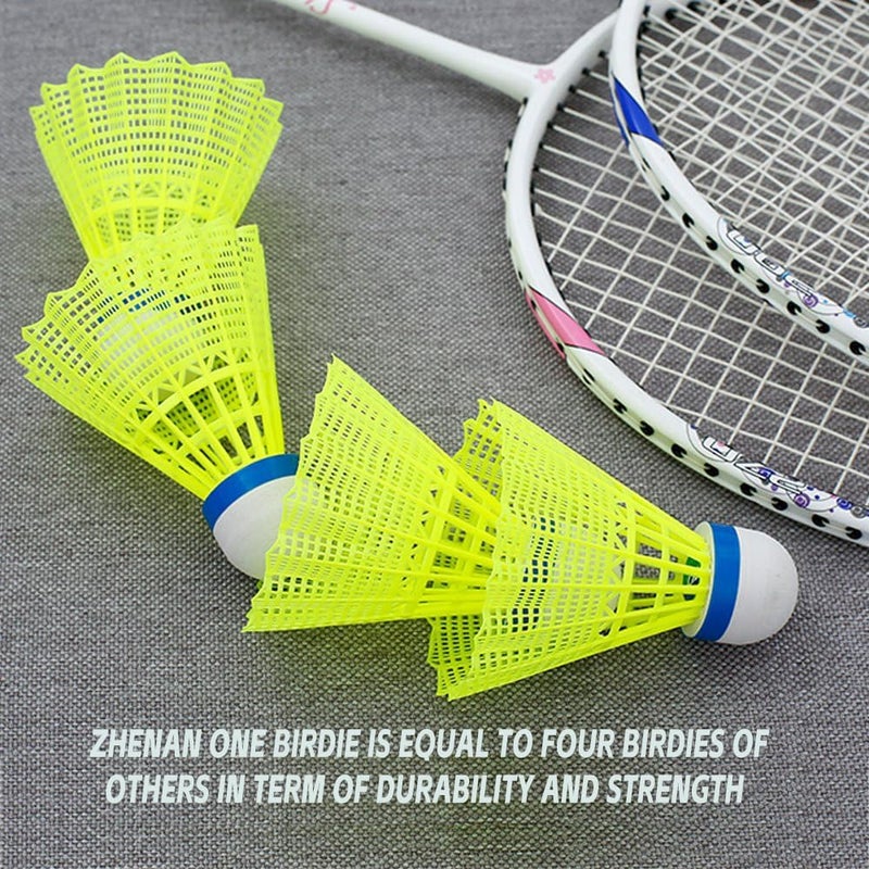 ZHENAN Goose Feather Badminton Shuttlecocks,12 Pack Nylon Feather Badminton Birdies-Hight Speed Training Birdie Ball for Indoor and Outdoor Matches,Highly Stable & Durable Shuttle Balls - Image 5
