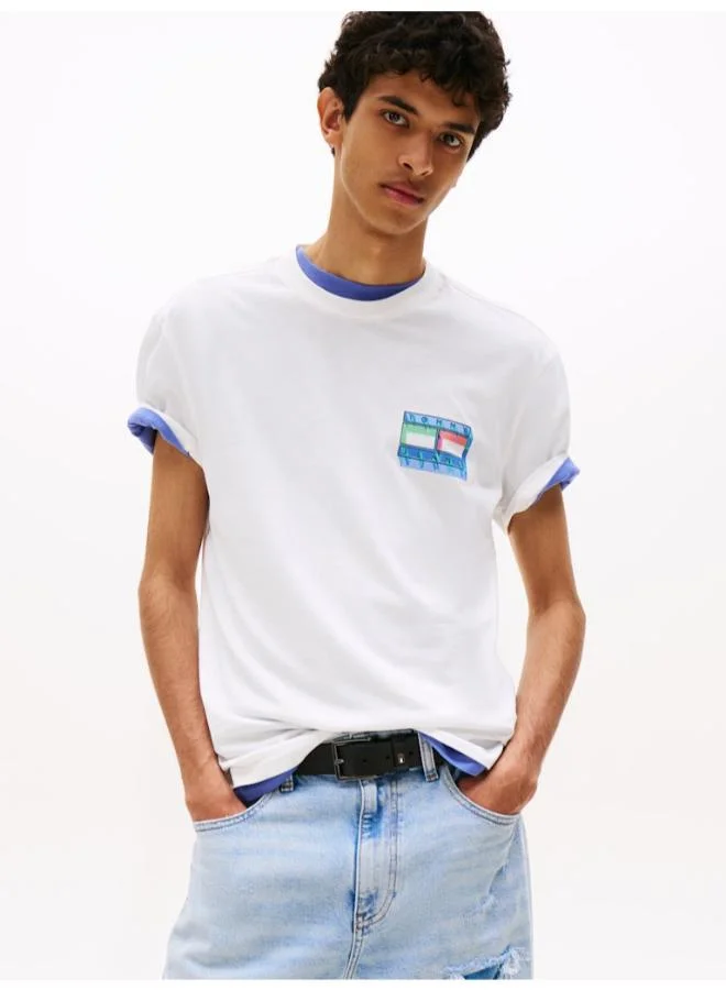 تومي جينز Back Graphic Crew Neck T-Shirt