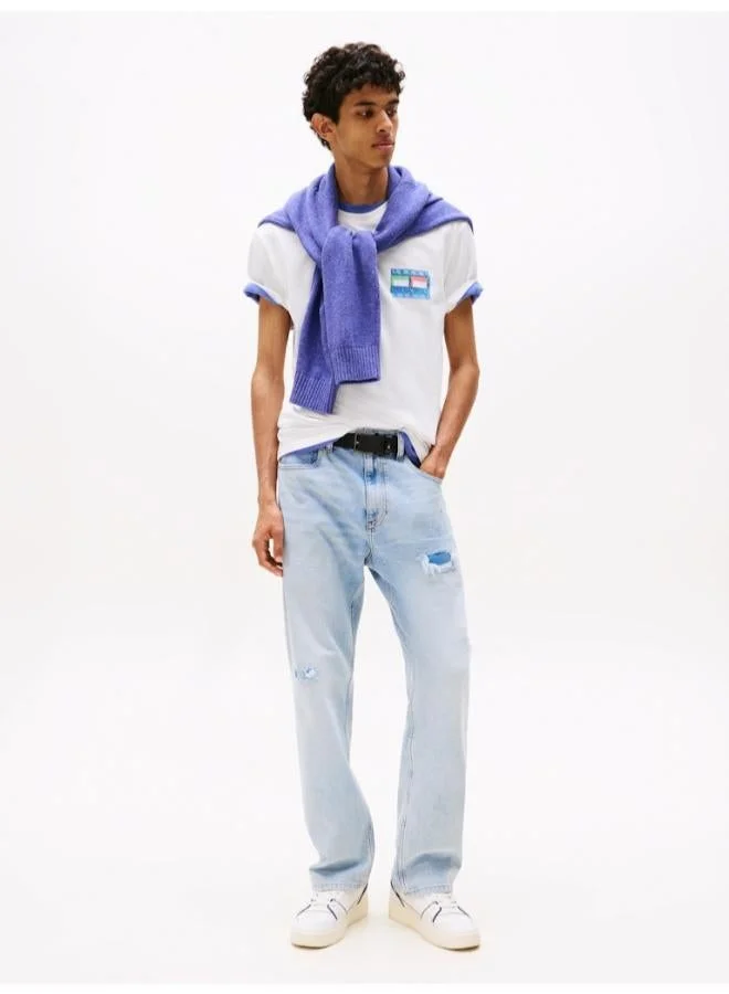 TOMMY JEANS  Back Graphic Crew Neck T-Shirt for Men | Best Price UAE