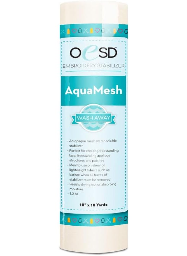 OESD OESD AquaMesh Wash Away Water Soluble Embroidery Stabilizer 10 x 10 Yd Roll  - Image 1