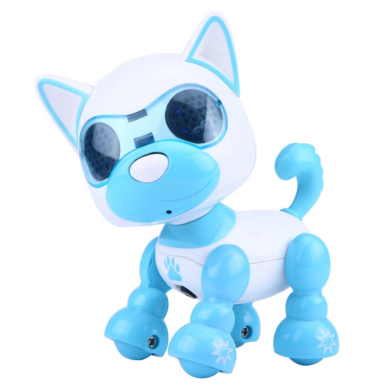 Robot Dog Pet Toy Smart Kids Interactive Walking Sound Puppy LED Record Educational Gift (Blue) - Image 1