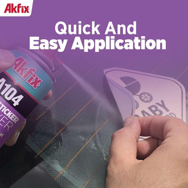 Akfix A104 Sticker Remover Spray - 6.7 Oz - Effective Label and Residue Cleaner with Citrus Scent - Image 5