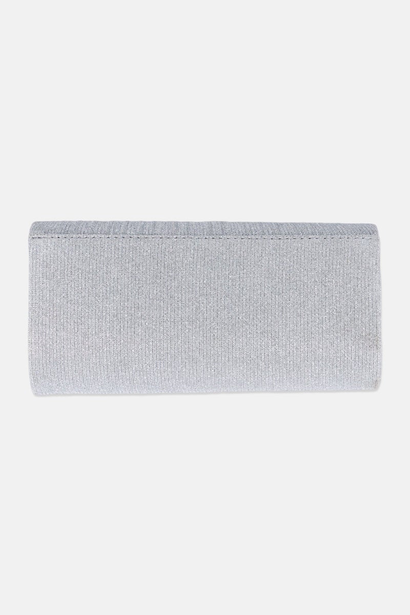 Caracol Women Metallic Wallet 12 H x 20 L x 5 W cm, Silver  - Image 2