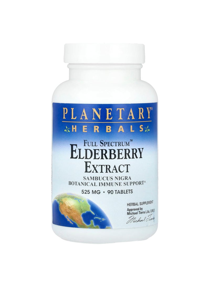 PLANETARY HERBALS Full SpectrumElderberry Extract, 90 Tablets