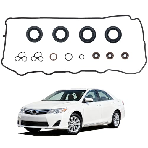 KERAIDMOTO Valve Cover Gasket Compatible with Toyota 25L Camry RAV4 Avalon 27L Highlander Sienna Venza 25L Lexus ES300h NX300h Scion tC 2010 2012 2013 2014 2015 2016 2017 2018 2019 2020 VS50825R - Image 1