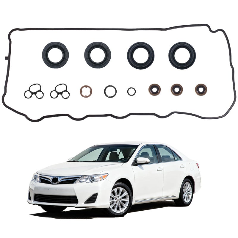 KERAIDMOTO Valve Cover Gasket Compatible with Toyota 25L Camry RAV4 Avalon 27L Highlander Sienna Venza 25L Lexus ES300h NX300h Scion tC 2010 2012 2013 2014 2015 2016 2017 2018 2019 2020 VS50825R - Image 3