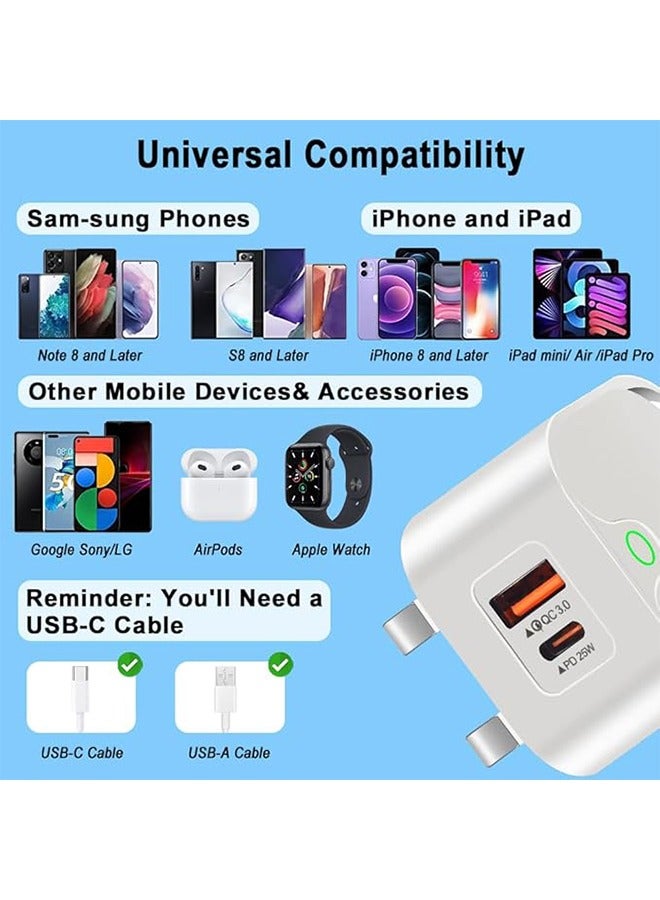 general IPhone 25W USB C Fast Charger,2 Ports QC 3.0 and PD,Fast Charger Plug Compatible for iPhone 16/16 Pro/Max/Plus /15/14/13/12,for iPad Pro Air Mini - Image 4