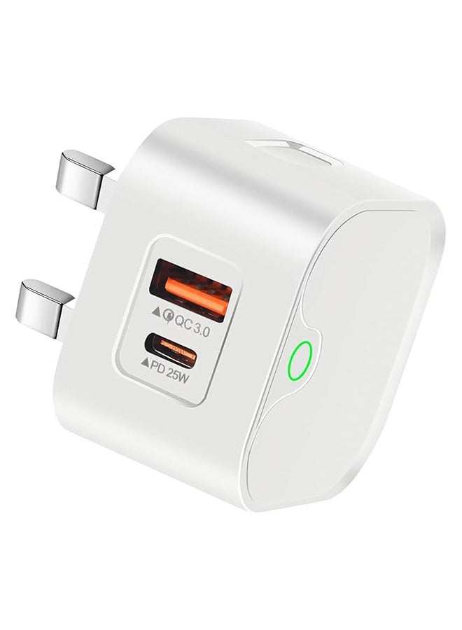 general IPhone 25W USB C Fast Charger,2 Ports QC 3.0 and PD,Fast Charger Plug Compatible for iPhone 16/16 Pro/Max/Plus /15/14/13/12,for iPad Pro Air Mini - Image 1