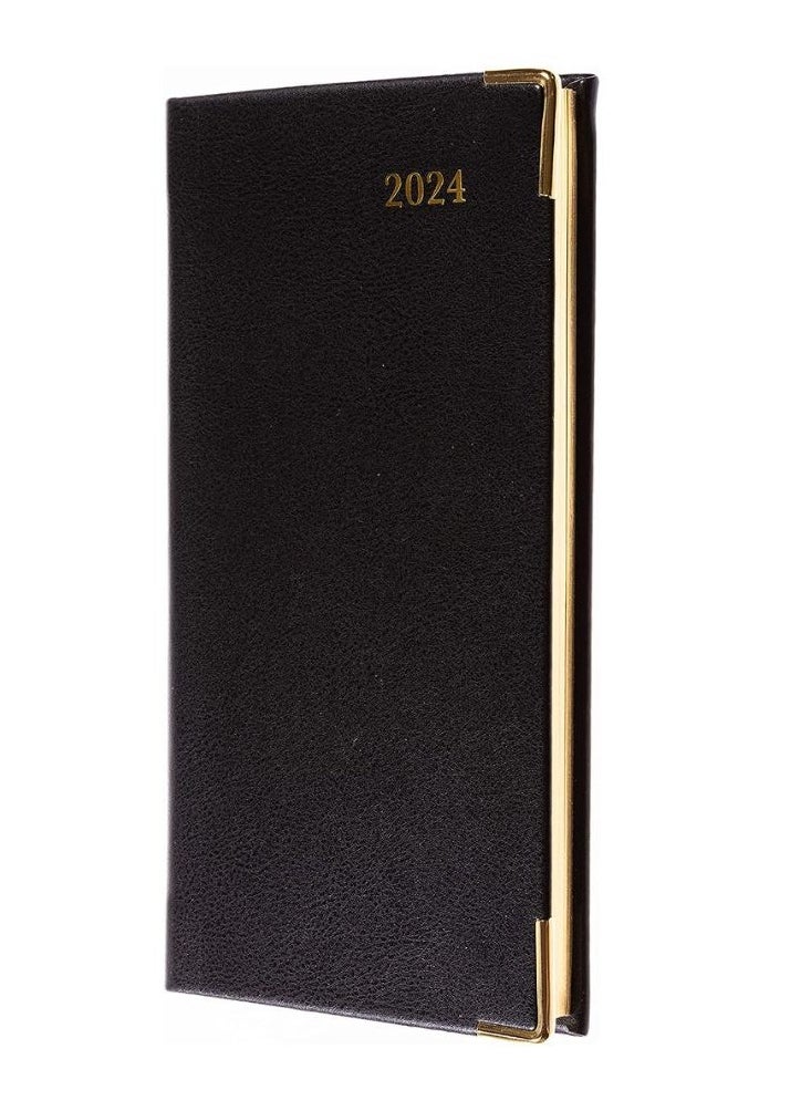 Collins - Collins Classic 2024 Diary Slimchart Week to View Business Planner (with Appointments) - Business Planner and Organiser - January to December 2024 Diary - Weekly - Black - CAPV.99-24 - Image 1