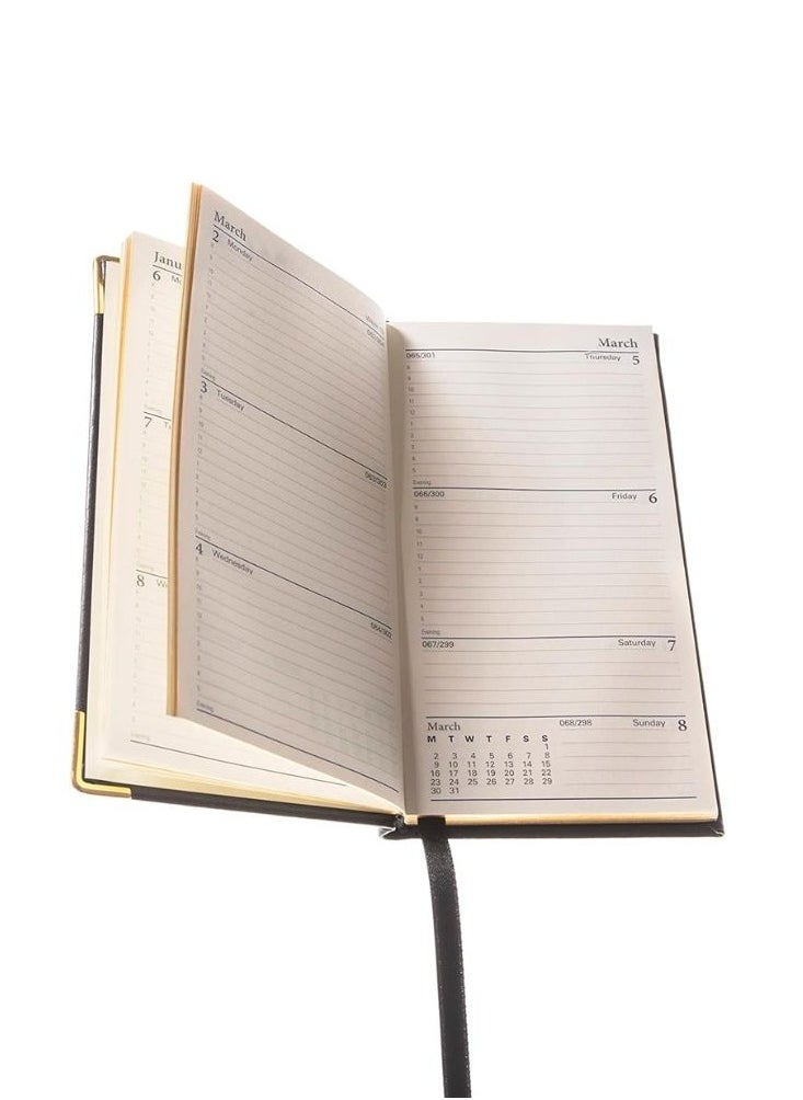 Collins - Collins Classic 2024 Diary Slimchart Week to View Business Planner (with Appointments) - Business Planner and Organiser - January to December 2024 Diary - Weekly - Black - CAPV.99-24 - Image 1