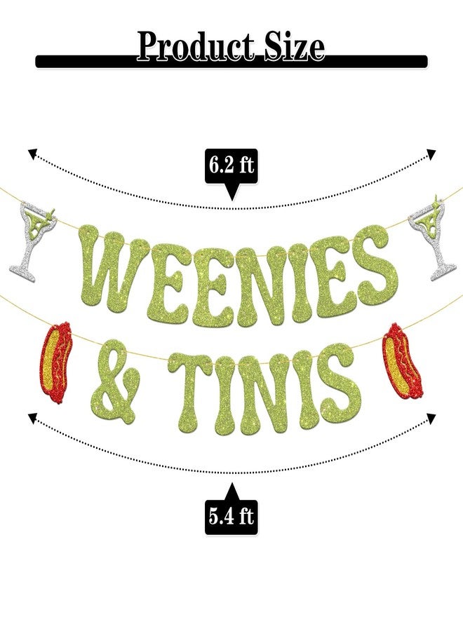 BOBYIYI Weenies & Tinis Banner Hot Dog Drink Theme Decorations Bachelorette Party BBQ Celebration Decor Margarita Birthday Decoration - Image 2