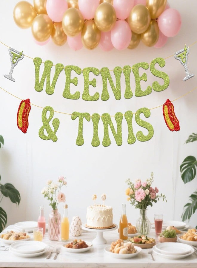 BOBYIYI Weenies & Tinis Banner Hot Dog Drink Theme Decorations Bachelorette Party BBQ Celebration Decor Margarita Birthday Decoration - Image 4