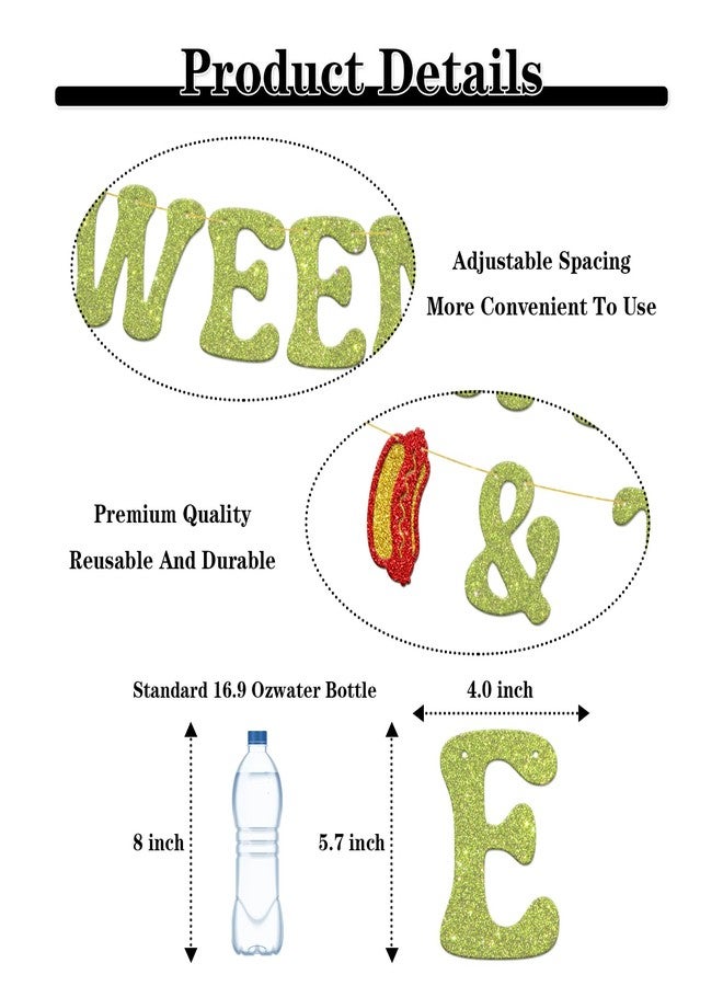 BOBYIYI Weenies & Tinis Banner Hot Dog Drink Theme Decorations Bachelorette Party BBQ Celebration Decor Margarita Birthday Decoration - Image 3