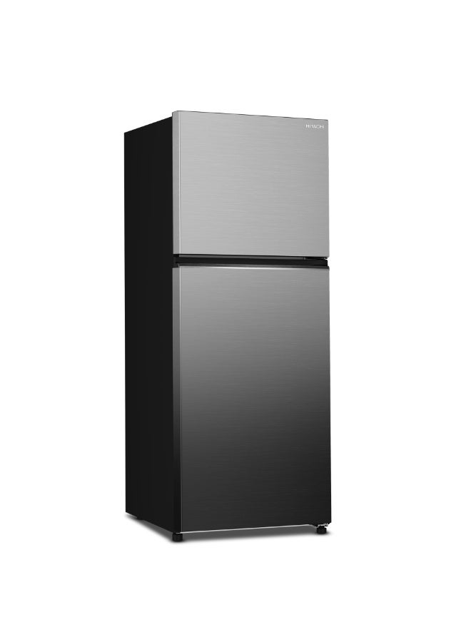 Hitachi 374L Top Freezer Refrigerator, Dual Sense Surround Cooling, Selectable Zone, Triple Power Filter, Inverter Compressor, Digital Temperature Control, Premium Silver – HRTN6408SPSVAE HRTN6408SPSVAE Premium Silver - Image 1