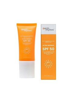 Earth Rhythm Ultra Defence Sunscreen Spf 50; Pa++++Non Sticky/Non Greasy Leaves No White Cast; For Oily Sensitive Acne Prone Or Dry Skin| Men & Women 30 Ml  - Image 1