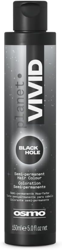 Planet Vivid BLACK HOLE Black SemiPermanent Hair Dye No Ammonia or Peroxide Vegan 150ml