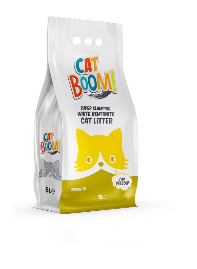 Cat Bentonite Cat Litter Un scented 5 L - Image 1