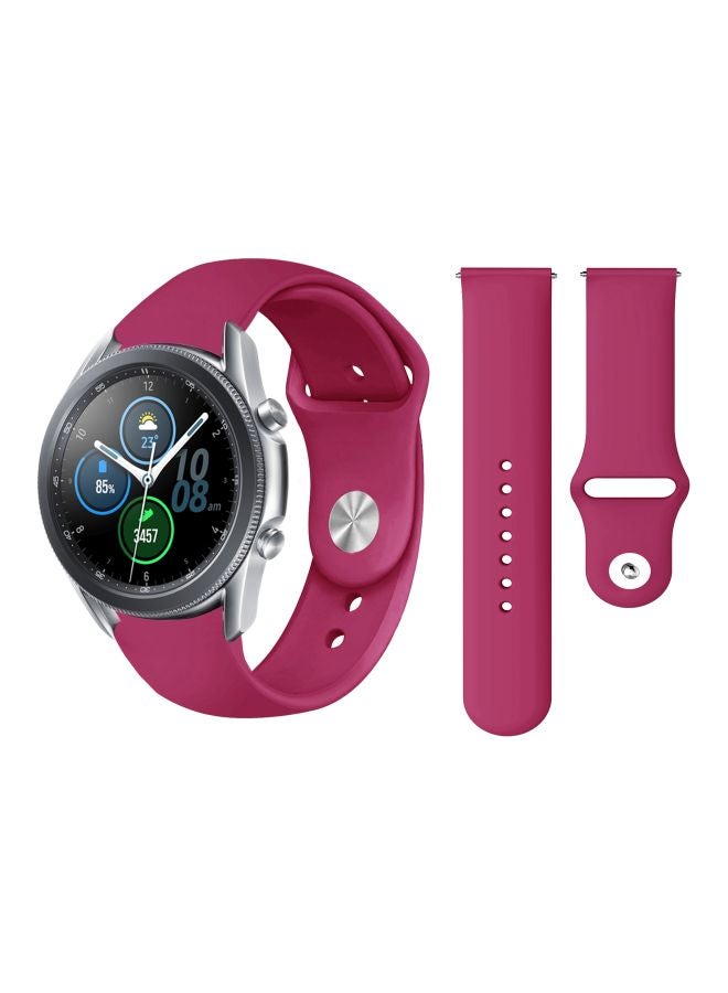 Perfii Replacement Band For Samsung Galaxy Watch3 45mm Dragonfruit Purple - Image 2