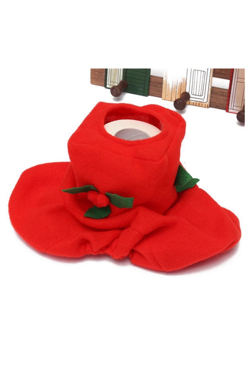 غطاء مقعد المرحاض سجادة بابا نويل مجموعة الحمام ديكورات عيد الميلاد المجيد للمنزل رأس السنة الجديدة نافيداد ديكورات العطلات حصيرة حمام عيد الميلاد المبهجة موضوع أرض العجائب - Image 2