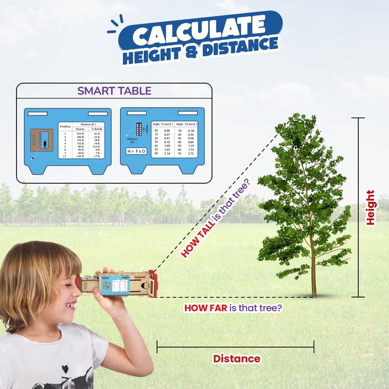 Smartivity منظار للأطفال من عمر 8 إلى 14 سنة | قياس الارتفاع والمسافة | هدية عيد ميلاد للأولاد والبنات | ألعاب علمية DIY للأطفال من 8 إلى 14 سنة | مجموعة STEM - Image 4