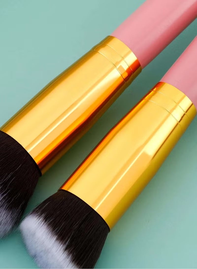 Professional 10-Piece Makeup Brush Set – Foundation, Concealer, Eyeshadow & Powder Brushes – Colorful Design - Image 3