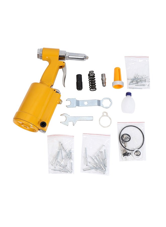 LAWAZIM Air Hydraulic Riveter - Heavy-Duty Pneumatic Rivet Gun with Blind Rivets, Strong High Force, and Quick-Connect Air Fitting - Ideal for Sheet Metal Fastening, Automotive Repair and DIY Projects  - Image 1