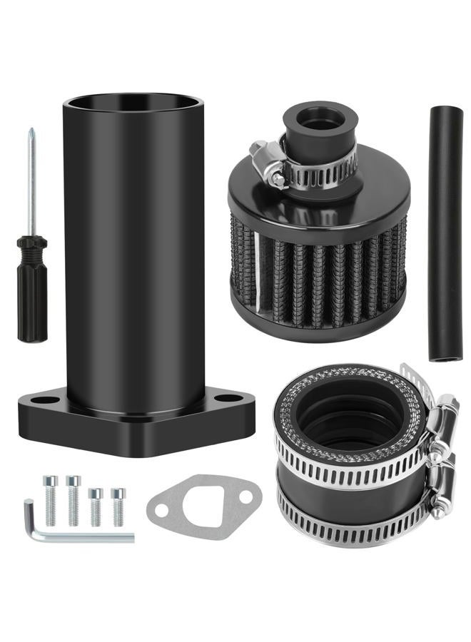 CILOYU 212cc Intake Pipe Inlet Manifold Kit for PWK24 Carburetor Predator 212cc 224cc 196cc 200cc Coleman CT200U BT200X KT196 Baja Warrior Mb200 GX200 6.5hp Mini Bike Go Kart High Performance Parts - Image 1