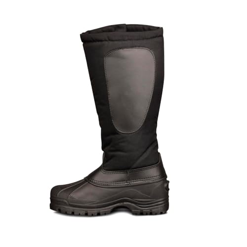 OVATION Women's Blizzard Fleece-Lined Canvas Equestrian Horse Riding Winter Boots, Black, 5 (36 EU) - Image 5