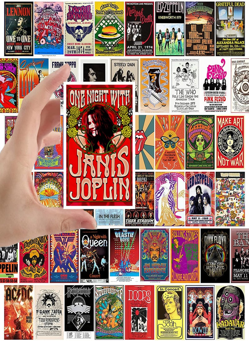 Generic 25 Pcs Classic Rock Stars Music Stickers No Repeat  - Image 2