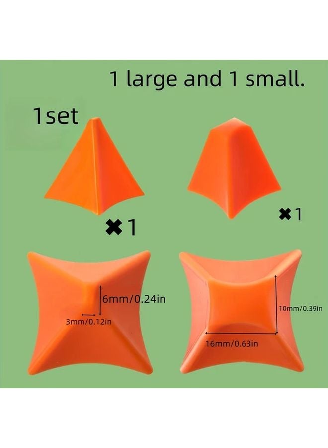 Silicone Caulking Tool Set 1 Large 1 Small Reusable Spatula For Kitchen Bathroom Sealing - Image 1