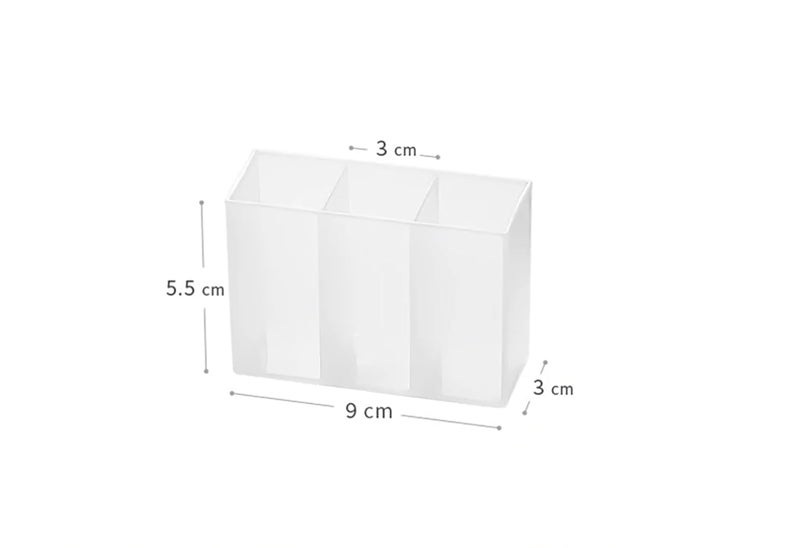 JBM ENTERPRISE Mini Wall Mount Storage Box, 12 Compartment Organizer for Lipstick, Nail Paint, Toothbrush & Makeup Brushes, Multipurpose Desk & Bathroom Organizer for Small Accessories, No Drill - Image 4