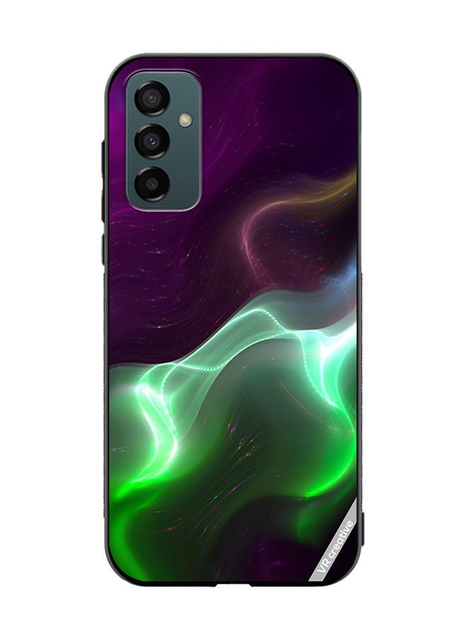 VR CREATIVE Protective Case Cover For Samsung Galaxy F23  Abstract Wavy Neon Design Multicolour - Image 1
