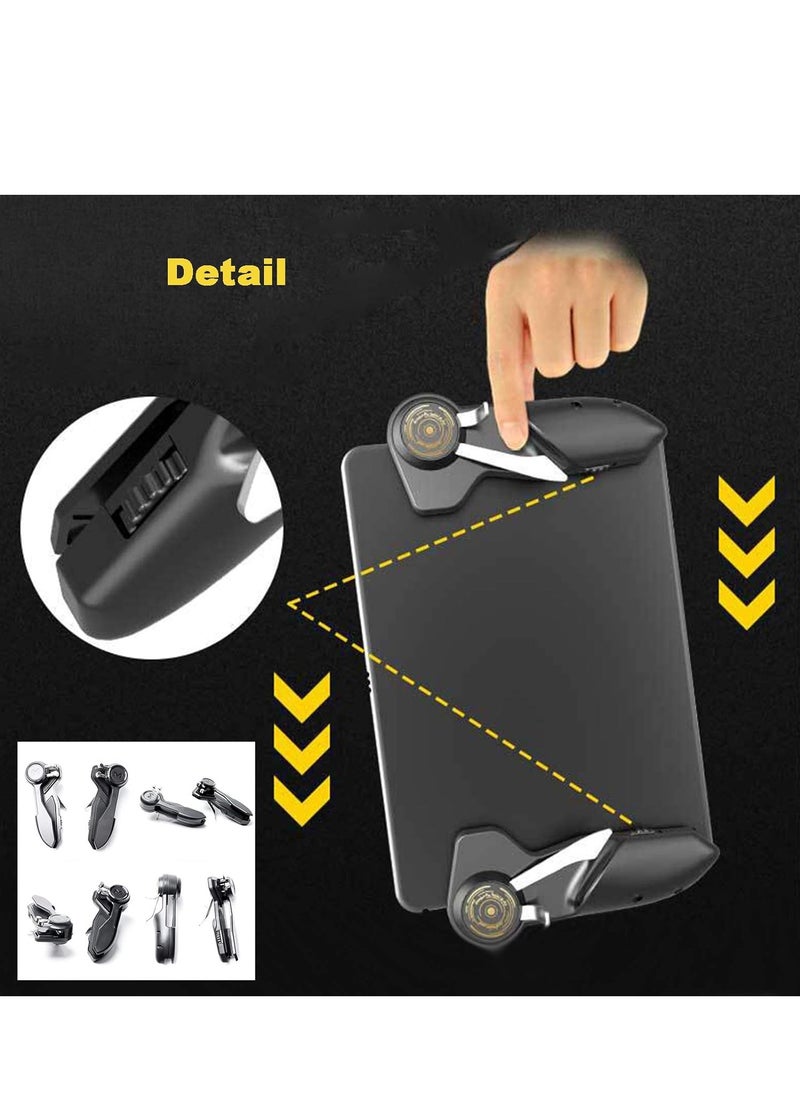 2pcs Game Joystick Trigger Handle 6 Finger L1R1 Shooter Fire Aim on Controller for iPad Tablet PUBG Game Accessories