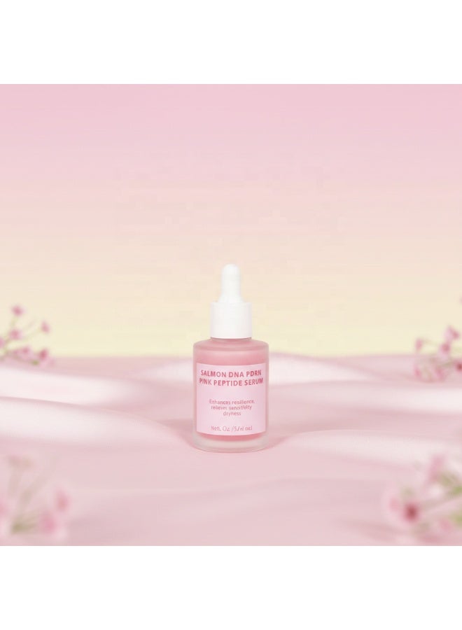 HFRUI PDRN Pink Peptide Serum with Salmon DNA | Pink Glow Serum with Peptides & Niacinamide for Hydration & Firm-Looking Skin | Uneven Tone Care | Skincare, 30ml - Image 4