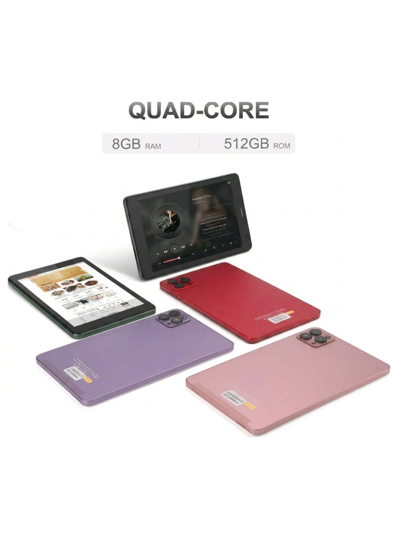 C idea CM813 Pro Android 13 Smart Tablet 8 Inch IPS Capacitive Touchscreen LCD | 8GB RAM 512GB Storage | Quad Core Processor | 5G WiFi Bluetooth GPS | 5MP Front & 8MP Rear Camera | Zoom Supported | Ultra Slim Body | Protective Case Included | Green - Image 5