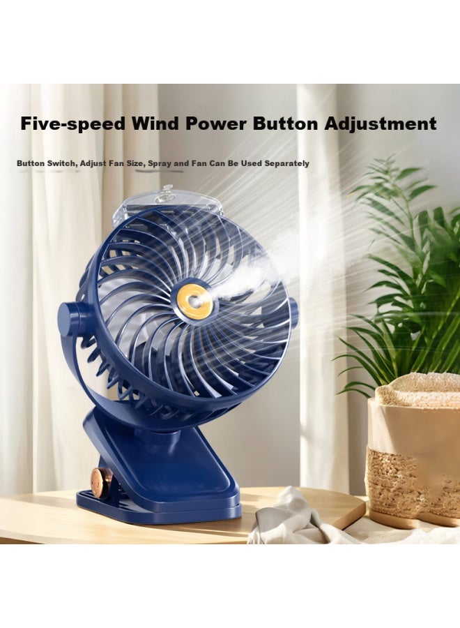Jin Longxing Jinlongxing Desktop Mini Fan, Office Fan, Usb Fan, For Student Dormitory, Bed, Car, Outdoor, Stroller, Clip-on Small Electric Fan - Image 2