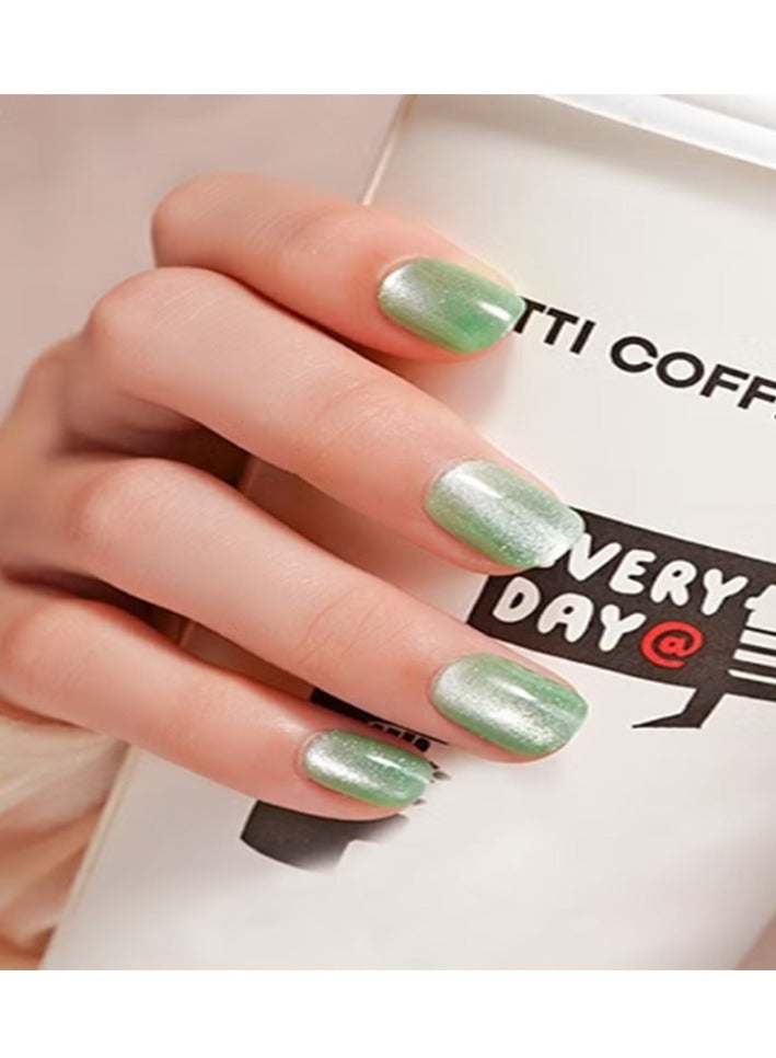 Generic Crystal Cat Eye Nail Art False Nail  - Image 1
