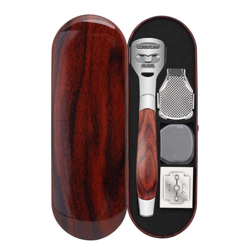 wood handle foot Planer set foot care dead skin repair foot file scraping knife pedicure tool - Image 5