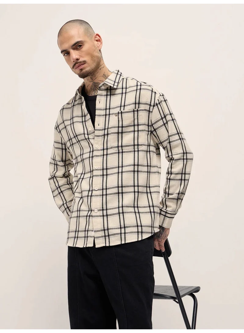 THE BEAR HOUSE Men’s Long Sleeve Shirt – Classic, Comfortable and Stylish Essential for Work, Travel or Casual Outings