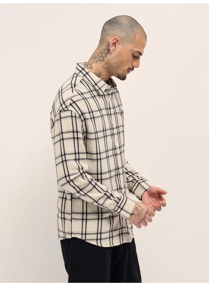 THE BEAR HOUSE Men’s Long Sleeve Shirt – Classic, Comfortable and Stylish Essential for Work, Travel or Casual Outings