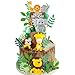 Marsui 36 Pcs Safari Cake Topper Leaves Cake Decorations Elephant Birthday Cake Toppers Jungle Animals Cakes Toppers Woodland Animal Tiger Lion for Party Baby Shower Birthday Supplies - Image 3