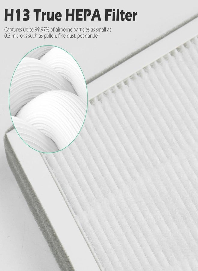 XBWW 3 عبوات من فلاتر بديلة IC-5018 متوافقة مع أجهزة تنقية الهواء InvisiClean Aura IC-5018 وAura II IC-5018 وSensa IC-5120 مع فلتر ممتاز وفلتر كربون نشط - Image 4