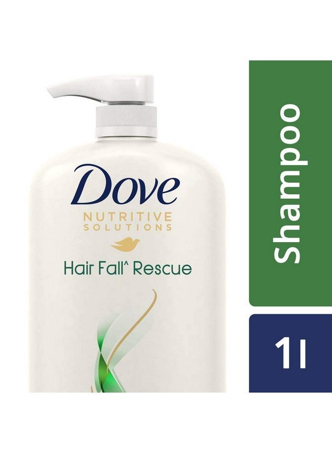 Dove Hair Fall Rescue Shampoo For Weak Hair Prone To Hairfall, Deeply Nourishes From Roots Up And Reduces Hair Fall By Up To 98%, 1 Ltr - Image 2